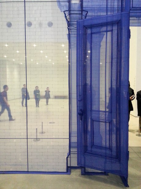 The front door of the house where Do Ho  first lived when he got to the United States in Providence, Rhode Island.