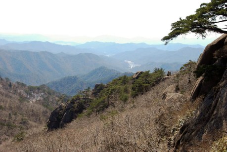 View from Munjangdae in Songnisan National Park.