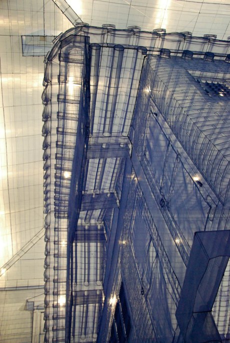 Looking up at Do Ho's traditional Korean home, I am 