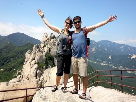 We made it up the 800 stairs