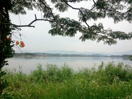 A serene morning at Gyeongpo Lake.