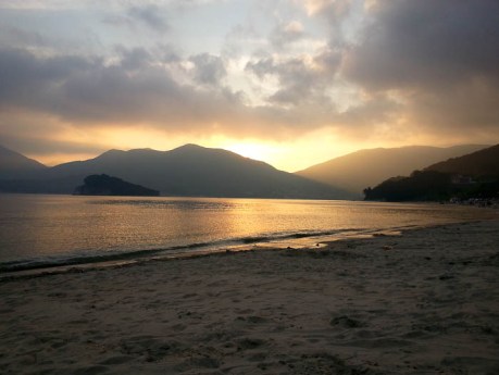 Sunset at Gujora Beach, Geoje Island.