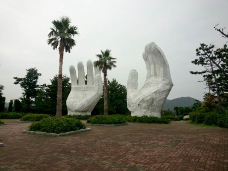 More interesting sculptures on the grounds of the resort.