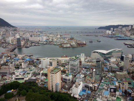 View of Busan and Nampo Port from Busan Tower.