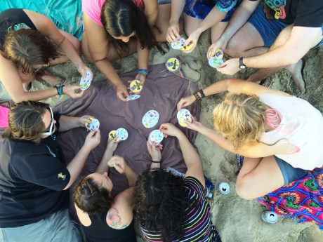 We had some good laughs playing games on the beach with Astrid and her friends. I'm pretty sure this game is meant for six-year-olds, but we proved that adults can have fun playing it too.
