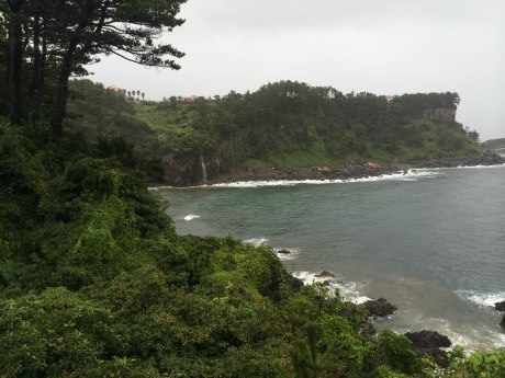 The coastline in Seogwipo.