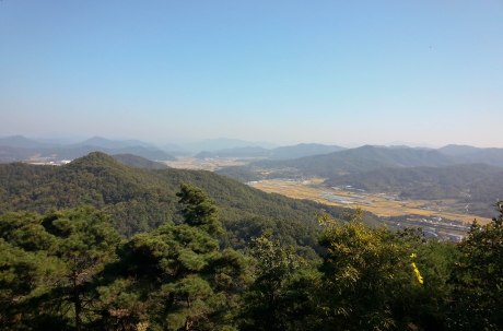 View from Sujeong Mountain in Eumseong.