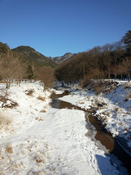 A cold, tranquil day at Songnisan National Park.