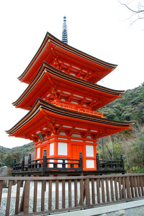 A temple at Kiyomizu-dera.